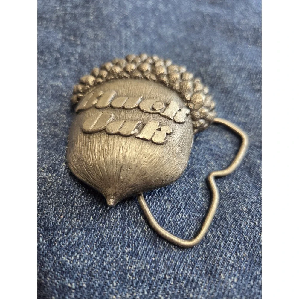Vintage Black Oak Arkansas Band Bergamot Brass Belt Buckle - Rare